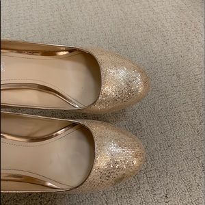 Aldo Gold sparkly heels